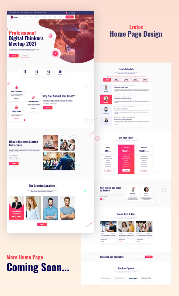 Evntox - Conference and Event HTML Template