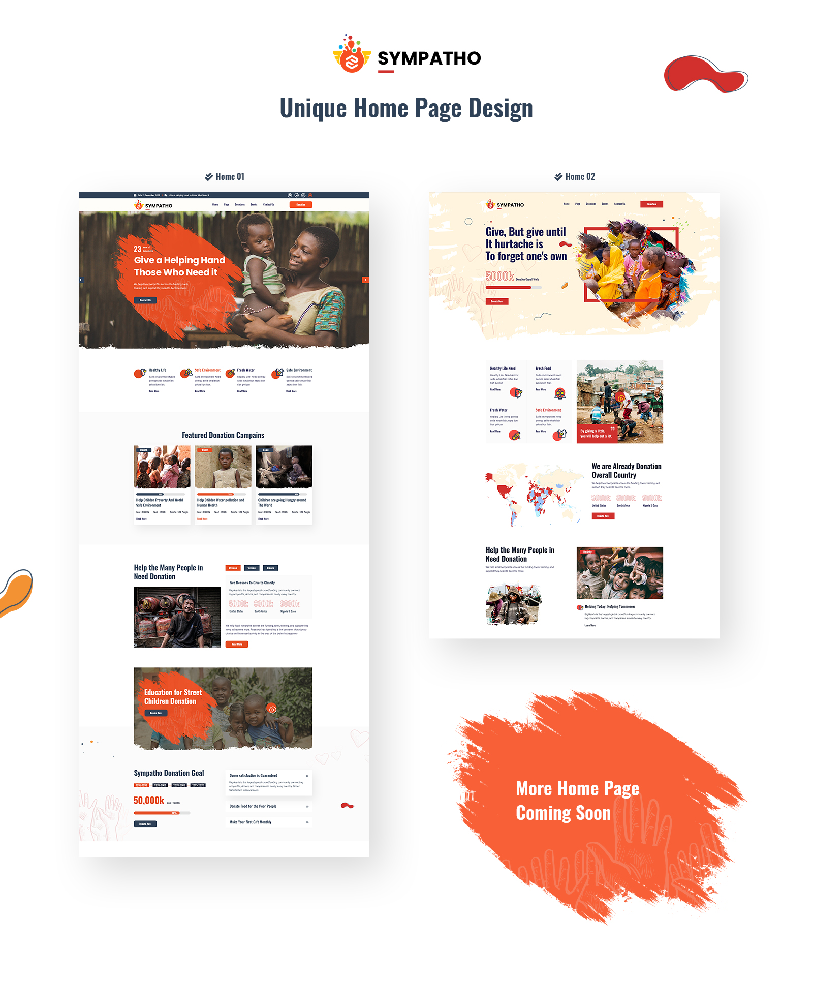 Sympatho - Non Profit & Charity HTML5 Template