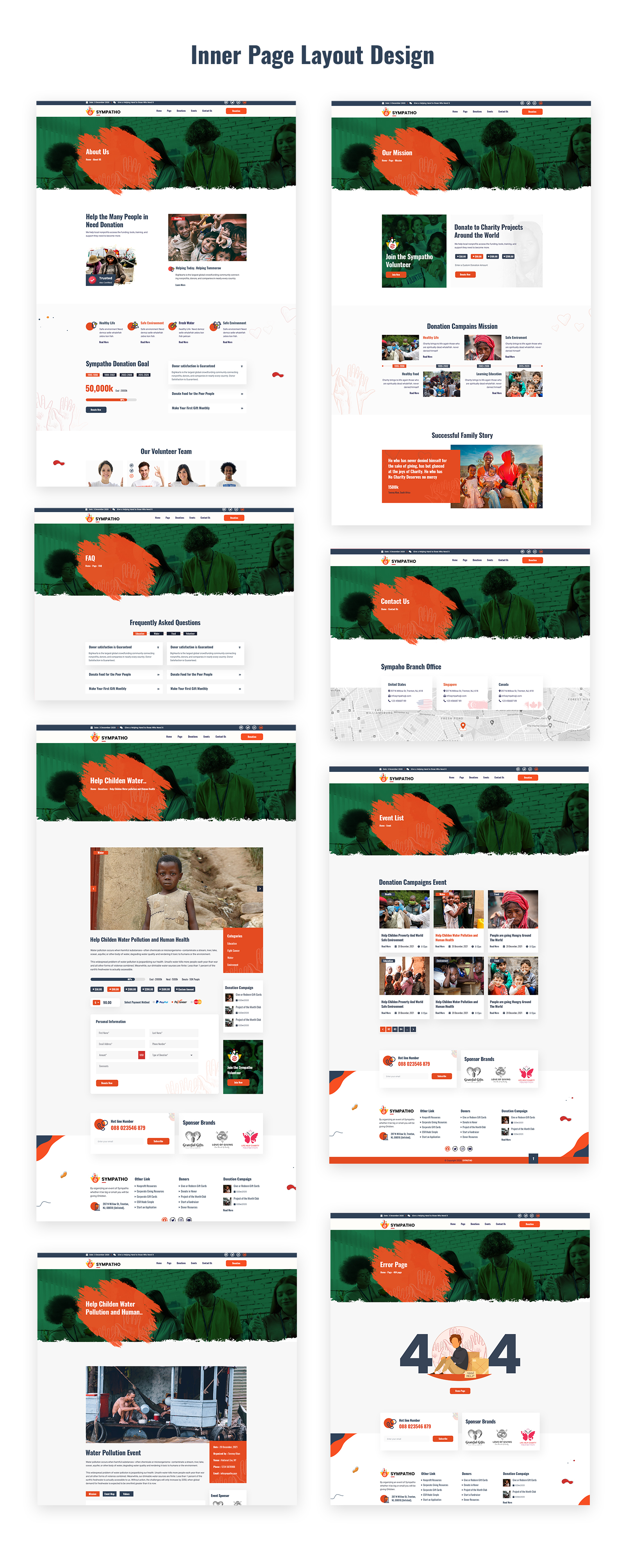 Sympatho - Non Profit & Charity HTML5 Template